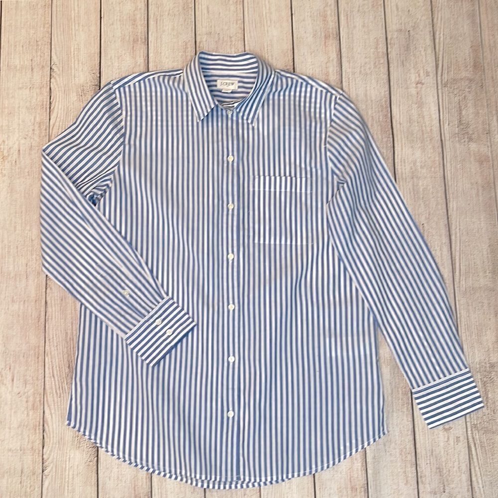 J.Crew High-low Relaxed Button-up NWT - image 4